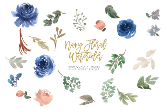 Blue Waterwater Flower Clipart for Creative Projects
