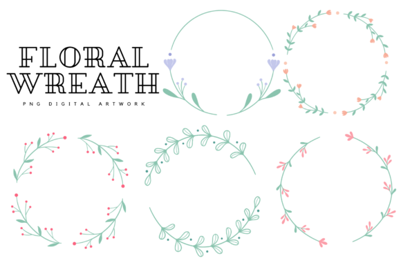 Exploring the Doodle Flower Color Wreath Clipart Collection