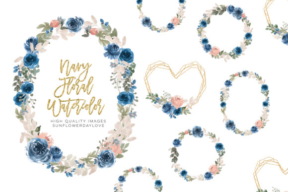 Frame Watercolor Blue Flowers Clipart: The Versatile Design Asset for Creative Projects