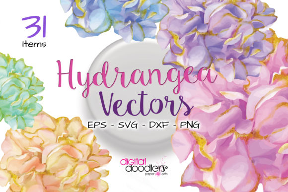 Hydrangea Vector Graphics: Scaling Your Digital Florals to Any Size