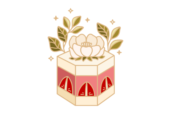 Integrating Botanical Elegance into Your Branding Process: A Guide to the Peony, Vanilla, and Strawberry Cake Clipart Collection