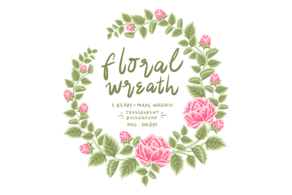 The Art and Versatility of a Beautiful Rose Flower Wreath PNG