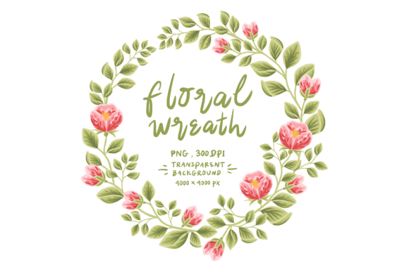 The Artful Balance of a Beautiful Peony Flower Wreath PNG
