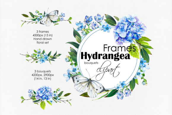 The Blue Flower Wreath Collection: Your Digital Design Project Accelerator