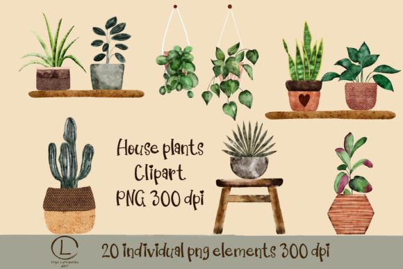 The Digital Garden: Exploring the Creative Power of Watercolor Plants Clipart