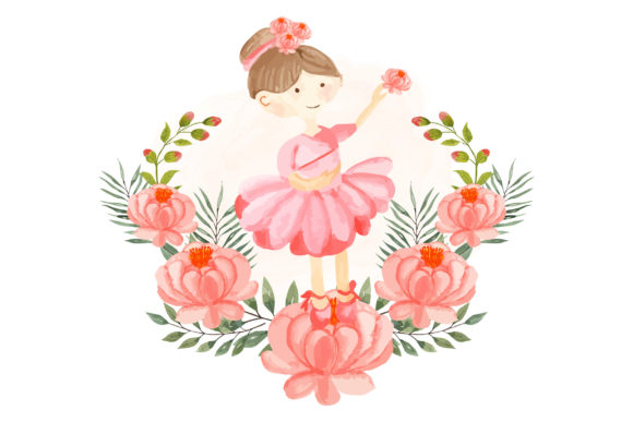 The Magic of Little Princess Watercolor Clipart