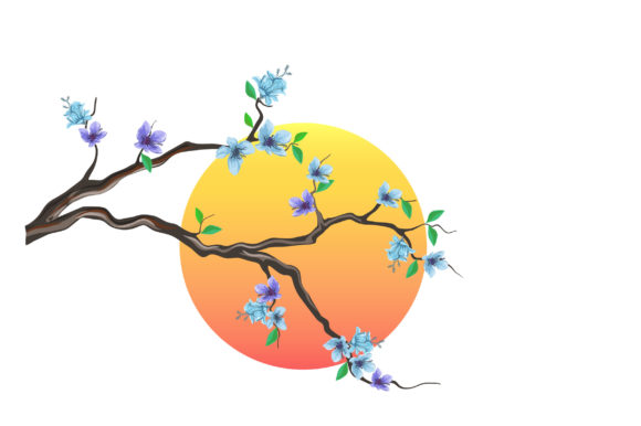 The Versatility of Hand Drawn Cherry Flower Tree Art