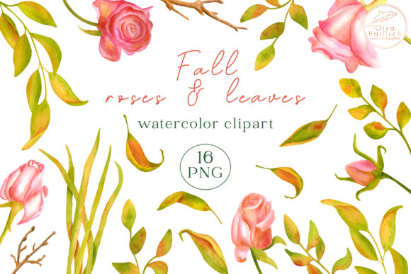 Watercolor Fall Leaves Flowers Clipart: The Natural Choice for Modern Creators