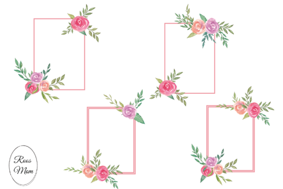 Watercolor Floral Frames: A Versatile Tool for Creative Projects